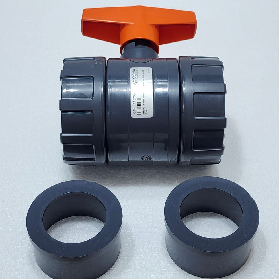 Versatile Marine Stubbe 145753 Ball Valve, Profi 101, PVC-U-EPDM, DN50, PN16, 2", Components
