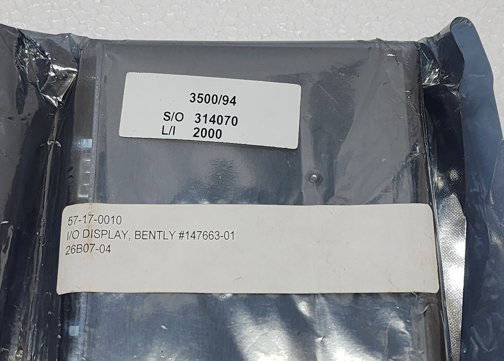 Bently Nevada 3500/94 147663-01 VGA Display I/O Module 3500-94