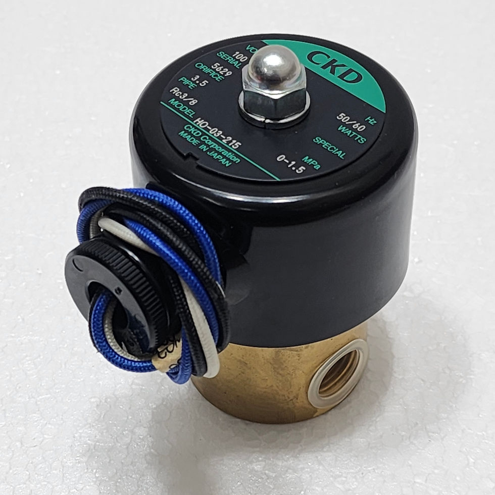 Versatile Marine CKD HO-03-215 AC100V Burner Solenoid Valve, Top View.