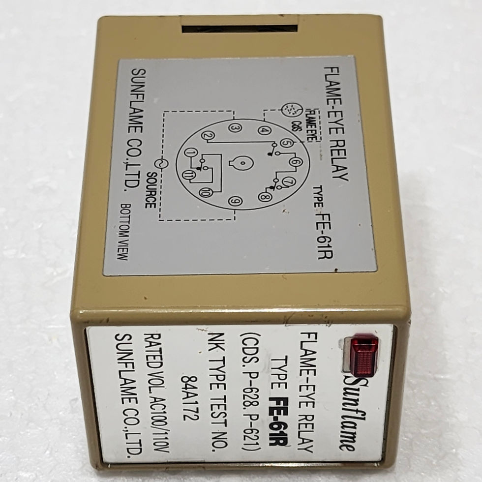 Versatile Marine Sunflame FE-61R 100/110VAC Flame-Eye Relay, Side View.