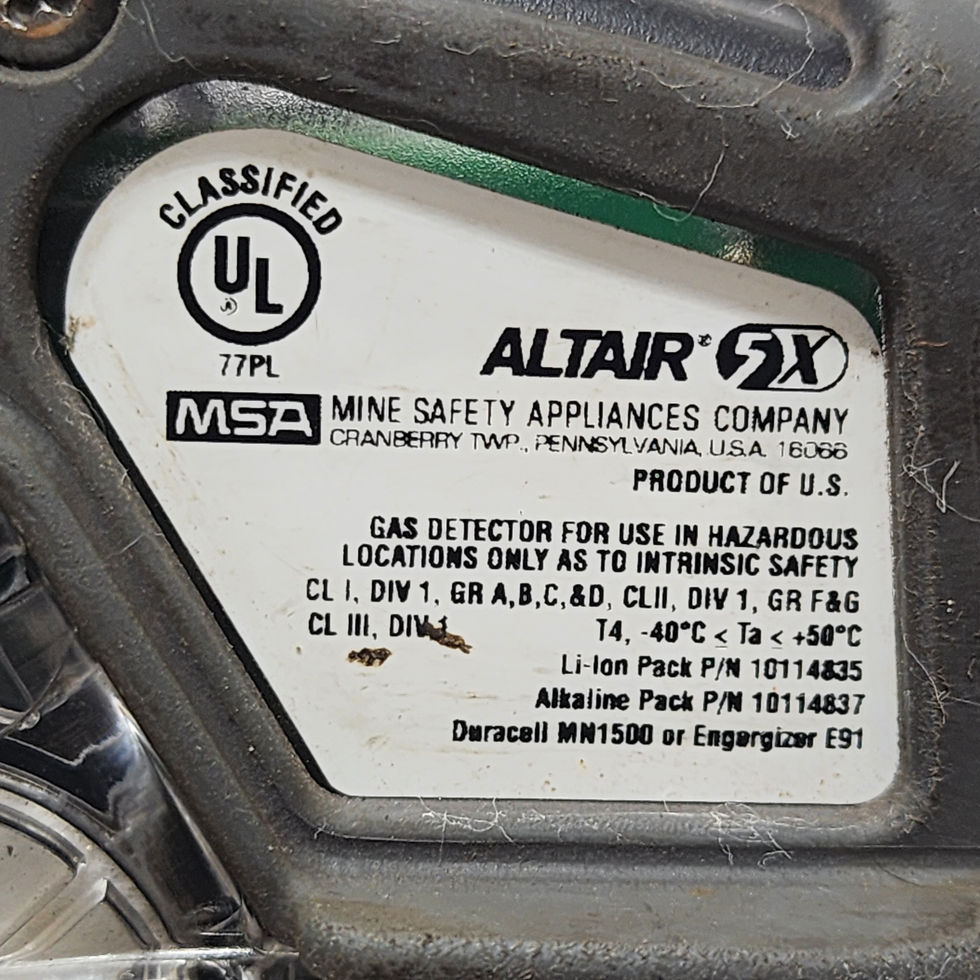 MSA ALTAIR 5X Multigas Detector Kit, Bluetooth, Monochrome Display, Probe, (LEL, O2, CO, H2S)