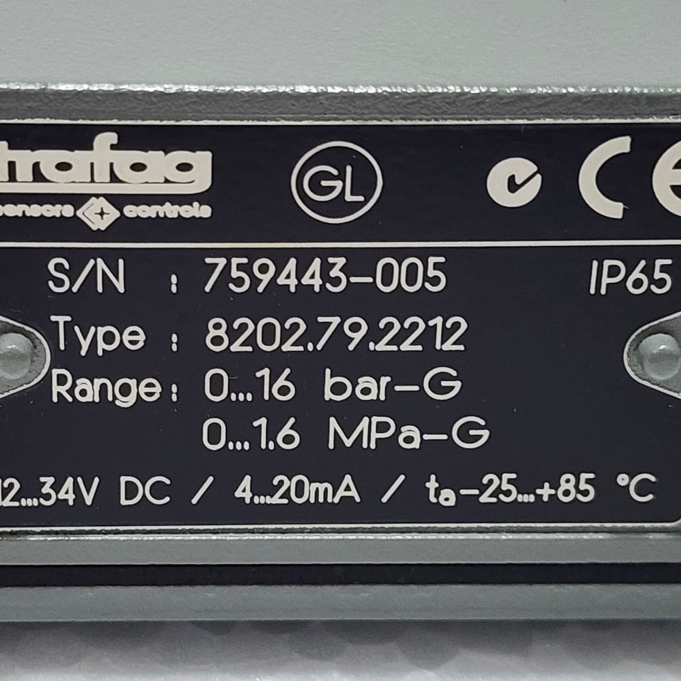 Versatile Marine TRAFAG 8202 Navitrag Pressure Transmitter 0-16 bar-G for reliable marine applications.