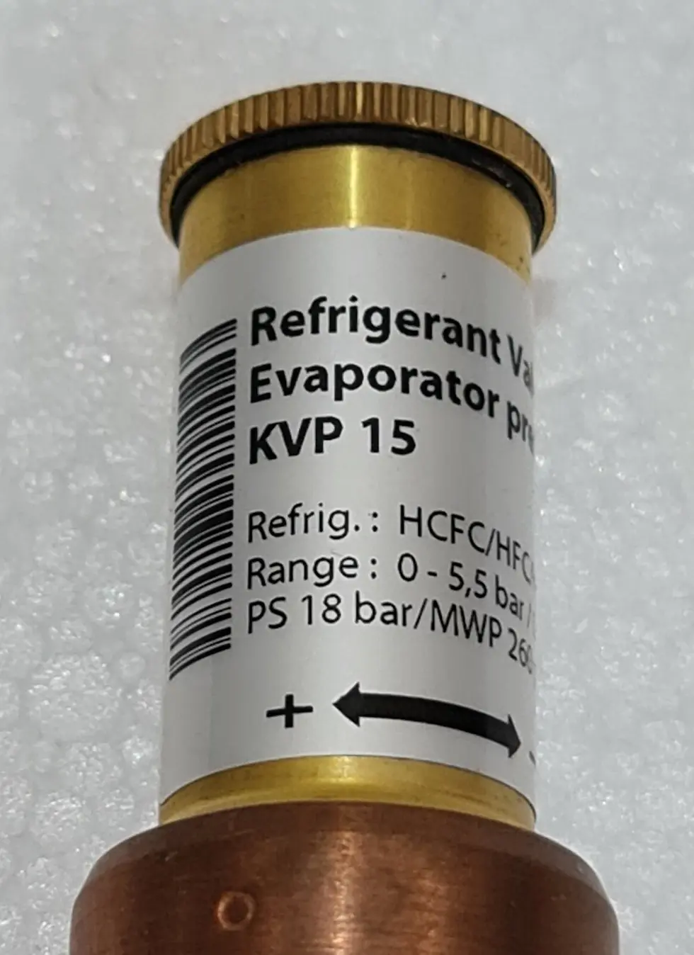 Danfoss 034L0022 KVP15 KVP 15 Evaporator pressure regulator 5/8 in flare