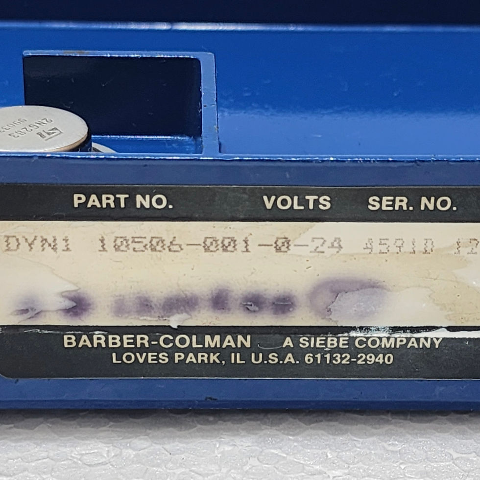 Detailed view of BARBER COLMAN DYN1 10506-001-0-24 Speed Controller, precision-engineered, available at Versatile Marine.