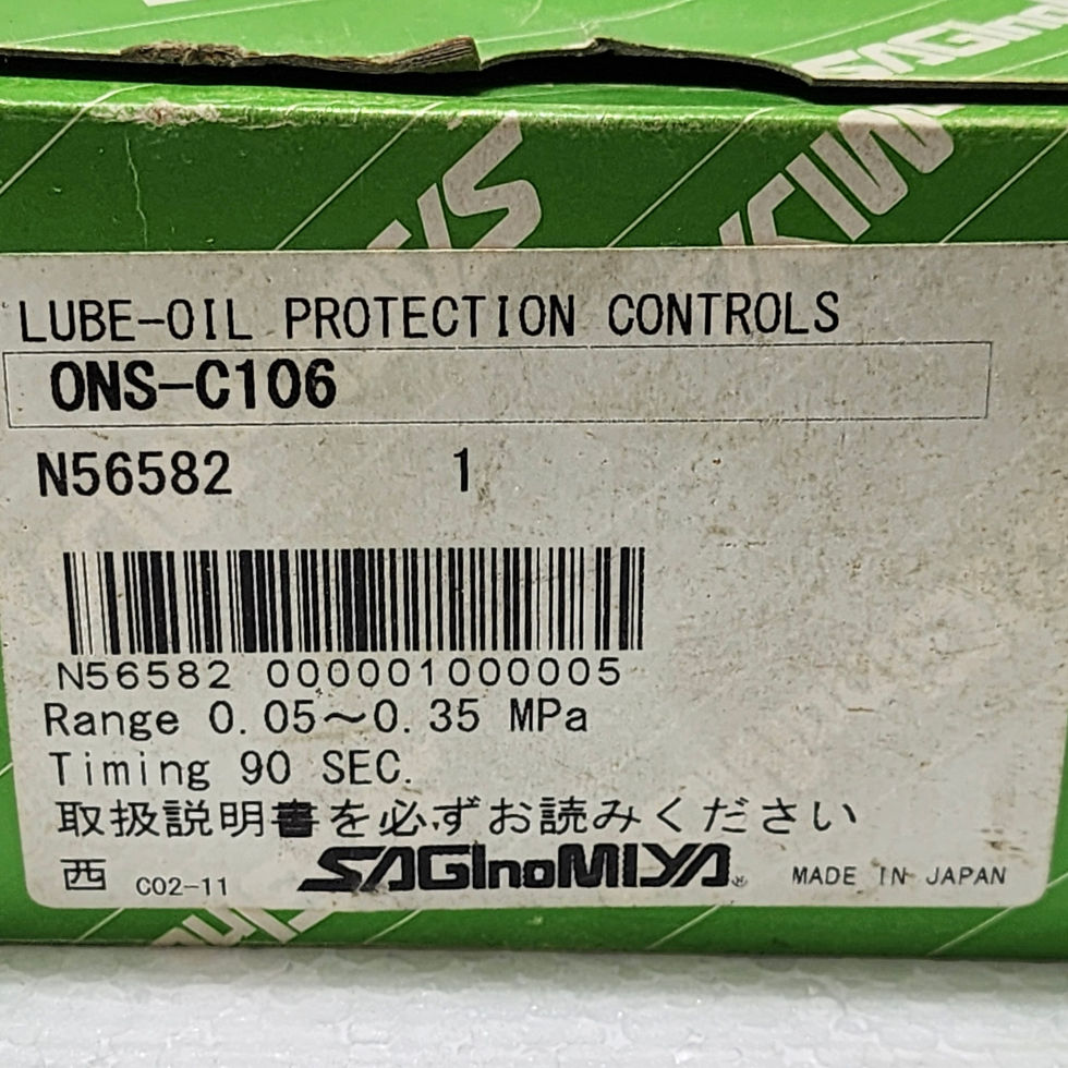 Saginomiya ONS-C106 Pressure Switch Lube Oil Protection 0.05-0.35 MPa