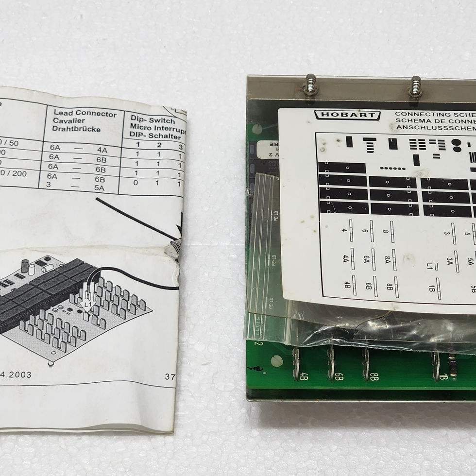 Versatile Marine Hobart 374391-2 Timer Board for FM / UW series, Documentation.