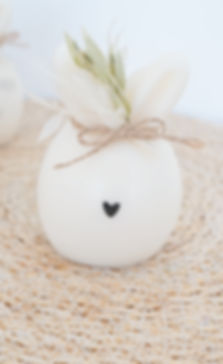 Niedlicher Osterhase aus Keramik, Deko