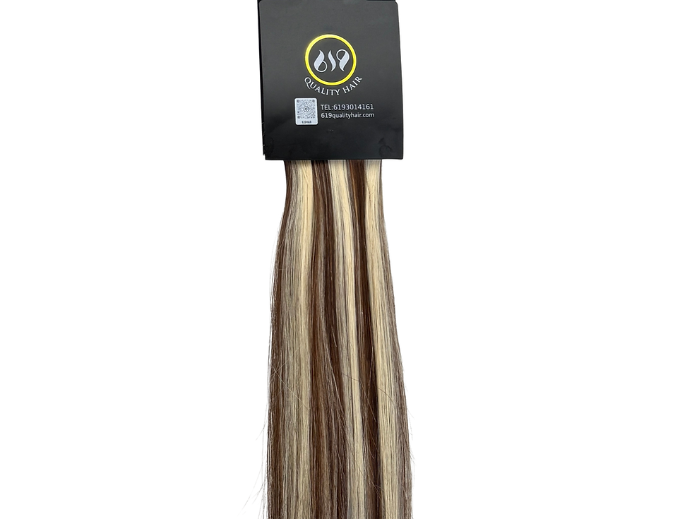 Miniatura: Chocolate Brown + Ashy Blonde Mix ITIP Extensions