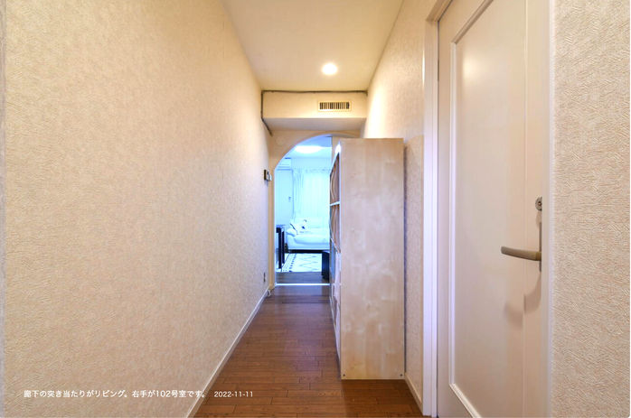 ハートシェア自由が丘　1F共用廊下