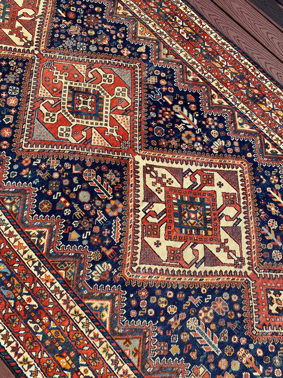 Thumbnail: Caucasian Shirvan Runner, Light Distress