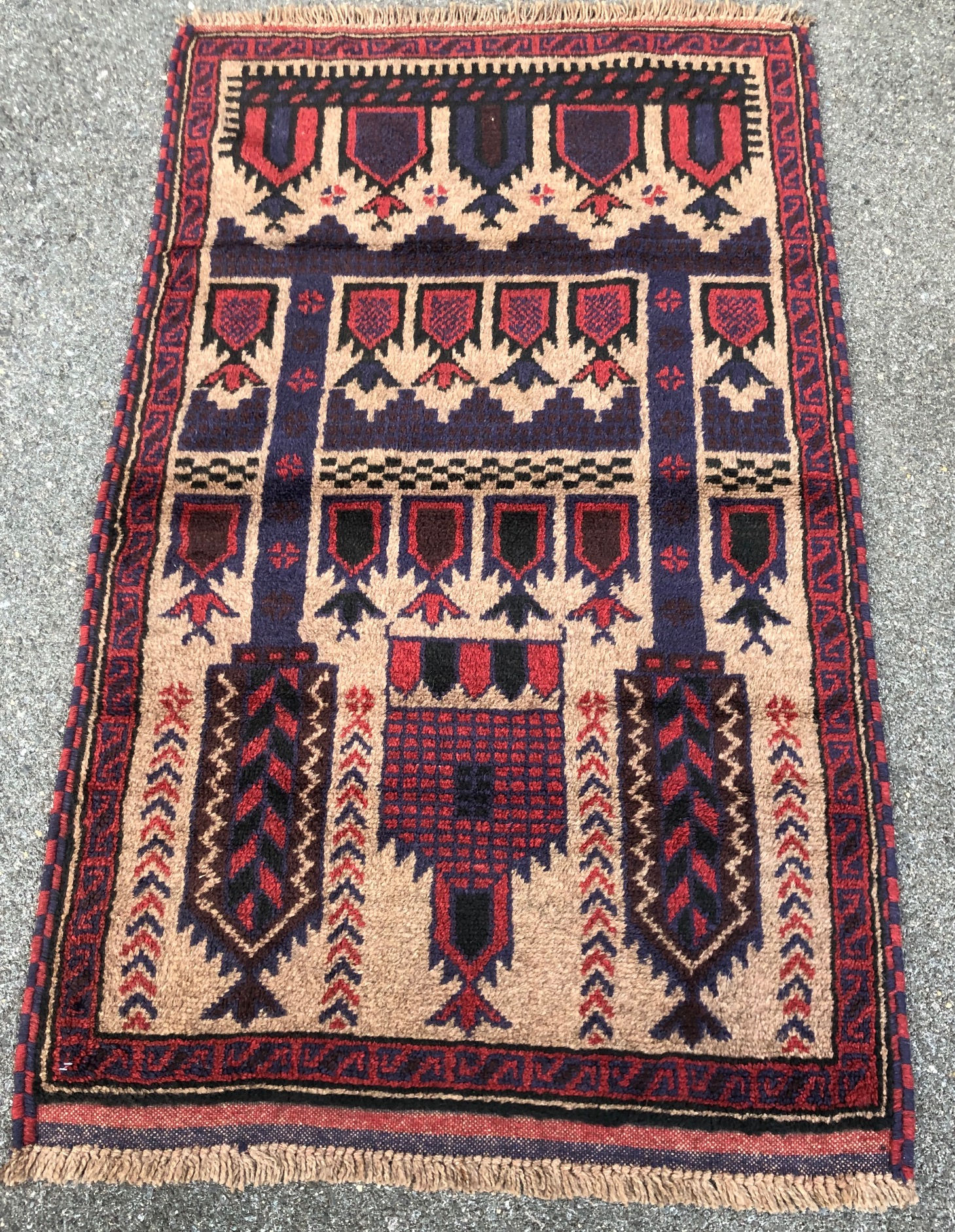 Afghan Baluch Prayer Rug