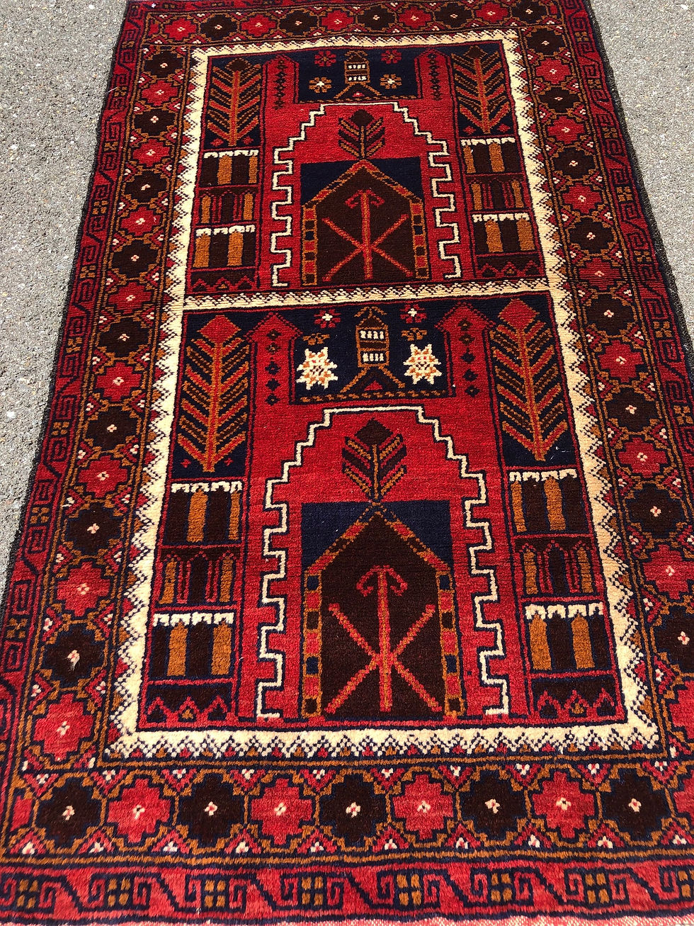 Thumbnail: Afghan Royal Baluch Prayer Rug