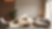 Eye-level view of a cozy living room with soft lighting and calming colors