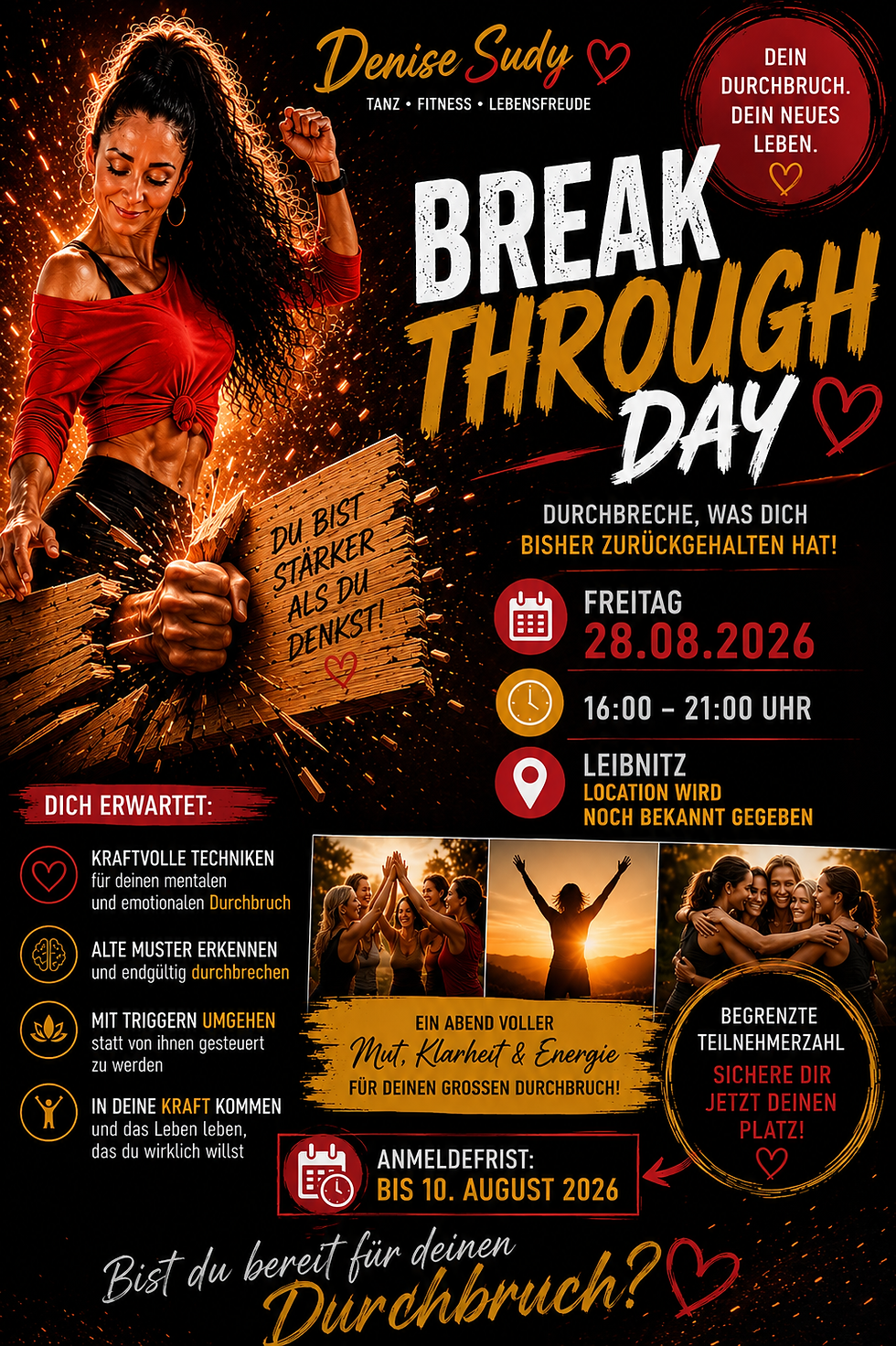 Breakthrough Day – Durchbrich, was dich bisher zurückgehalten hat.