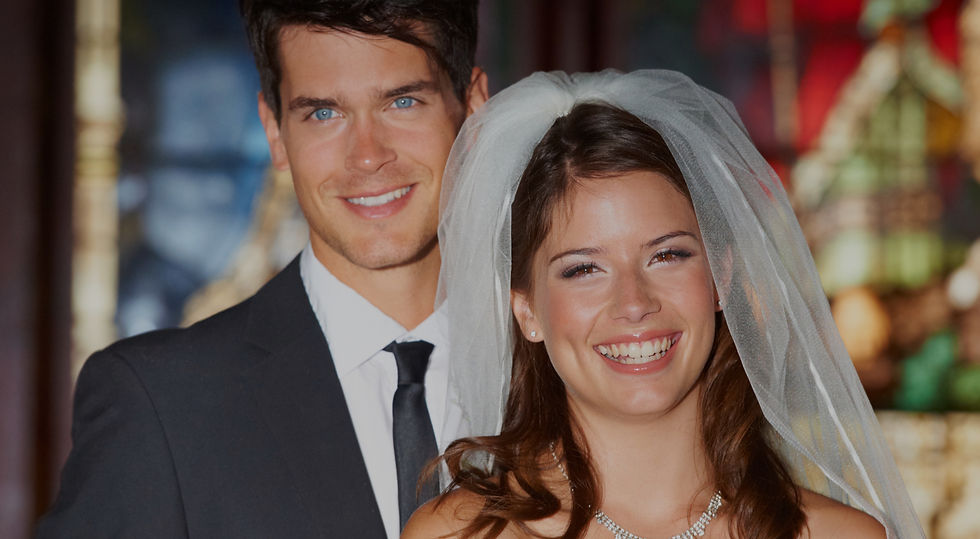 happy-couple-wedding-flowers-church-love