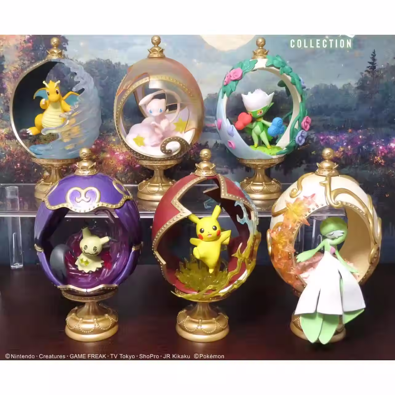 ReMent Pokemon Ovaltique Egg Carving Collection (6pcs Set)