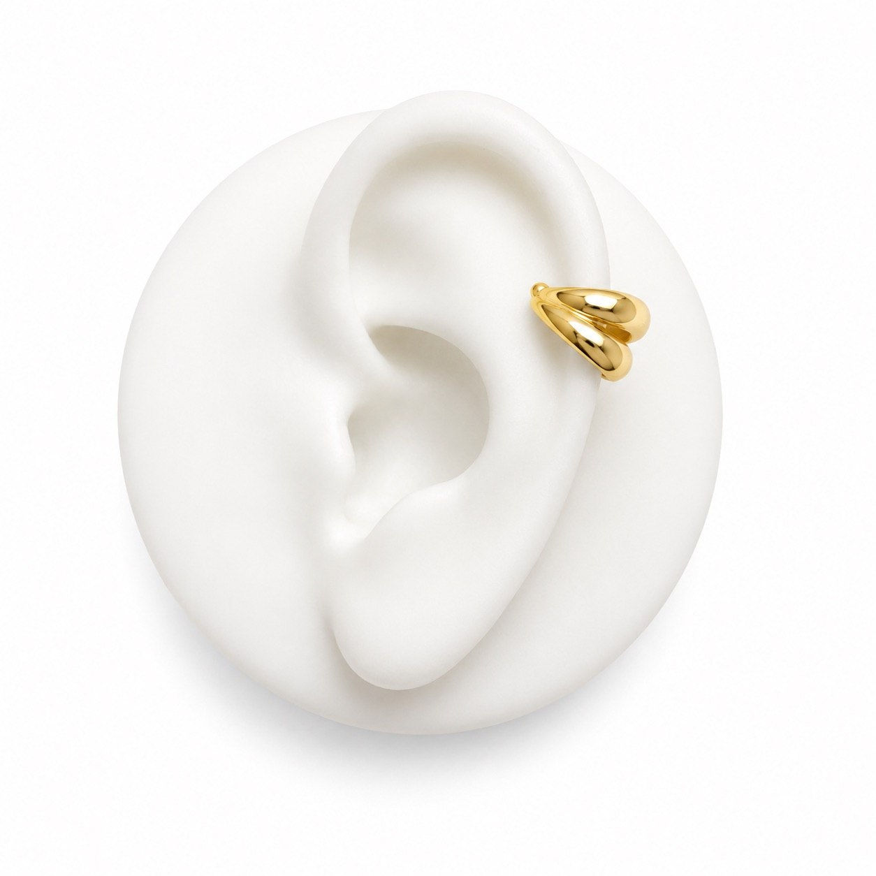 Double Shine Gold Ear Cuff