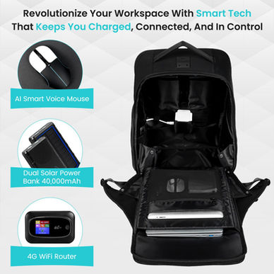 The Ultimate Tech-Ready Backpack: Solar Charging, Wi-Fi, Bluetooth, and More