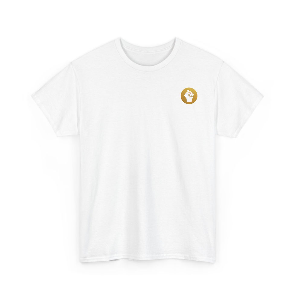 Thumbnail: Power Expert Solidarity Fist T‑Shirt — Gold Circle Graphic Tee