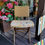 Thumbnail: VINTAGE HAAS WAGNER STYLE FOLDING CHAIR, re-imagines with new upholstery.