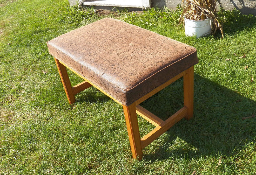 Oak Ottoman