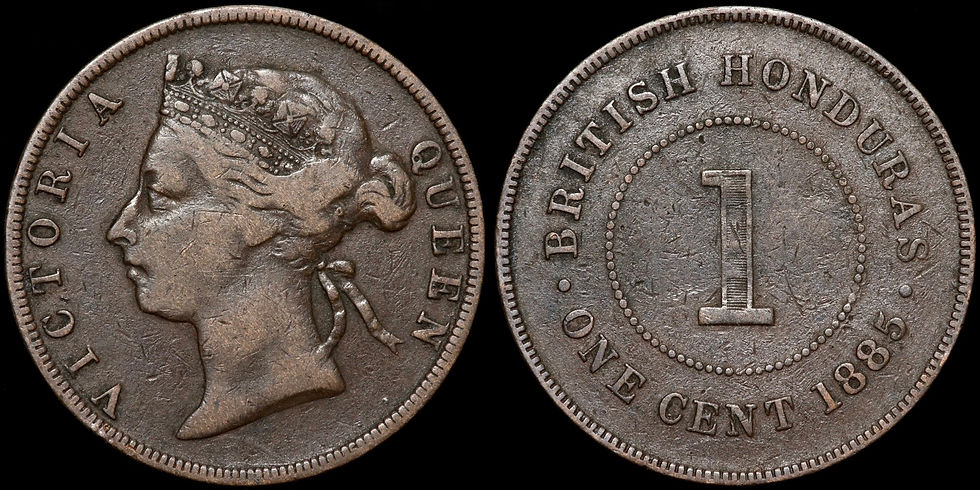 Thumbnail: British Honduras. Victoria, 1837-1901. 1 Cent, 1885.