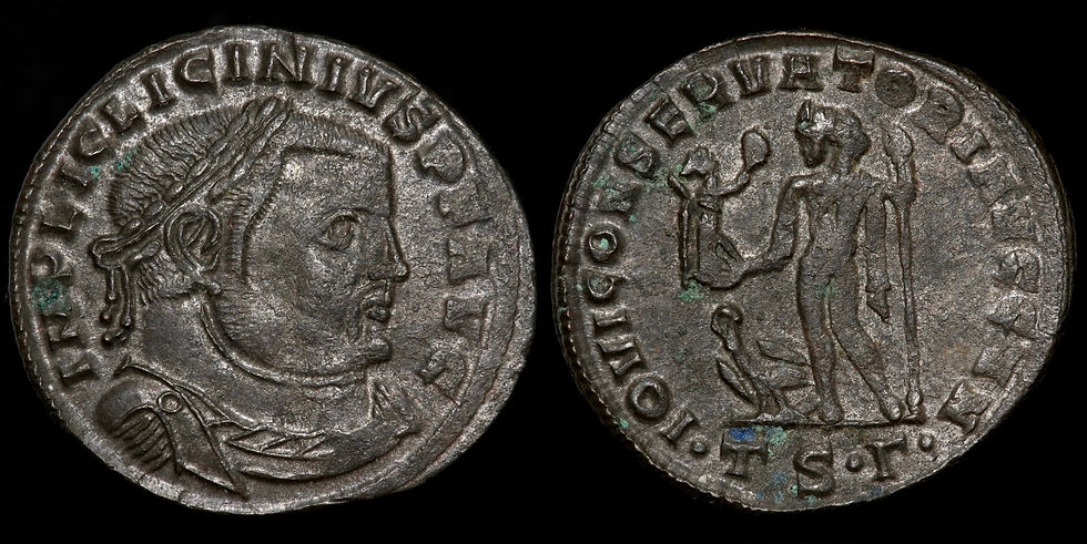 Thumbnail: Roman Empire. Licinius I, 308-324 AD. AE Follis. Thessalonica Mint.