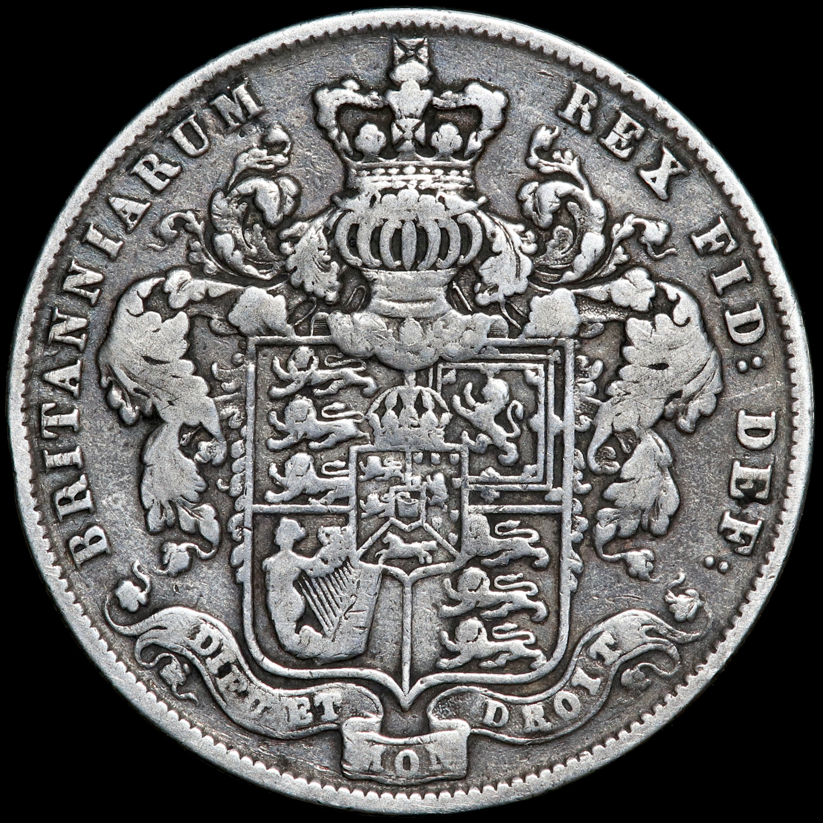 George IV, 1820-30. Halfcrown, 1828. Scarce.