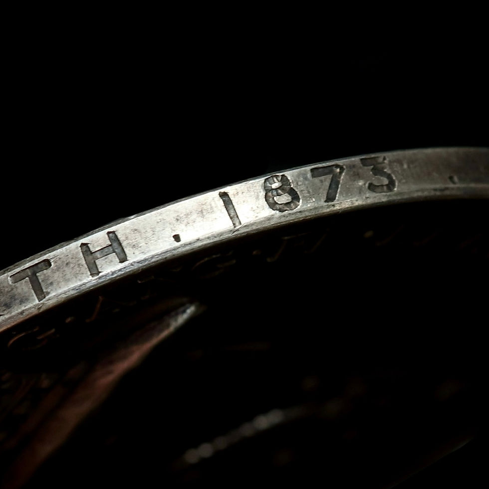 Thumbnail: Christ's Hospital. Silver Marker's Prize Medal. By T Pingo. Engraved 1873.