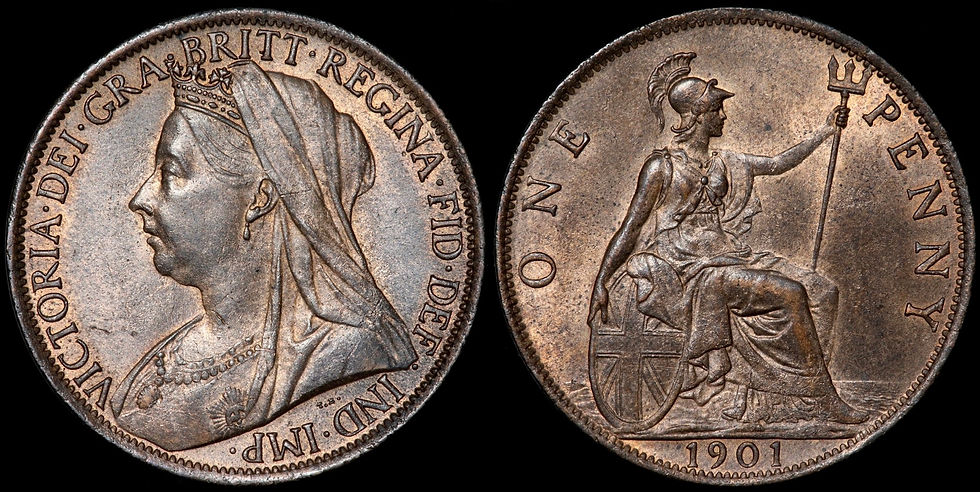 Thumbnail: Victoria, 1837-1901. Penny, 1901.