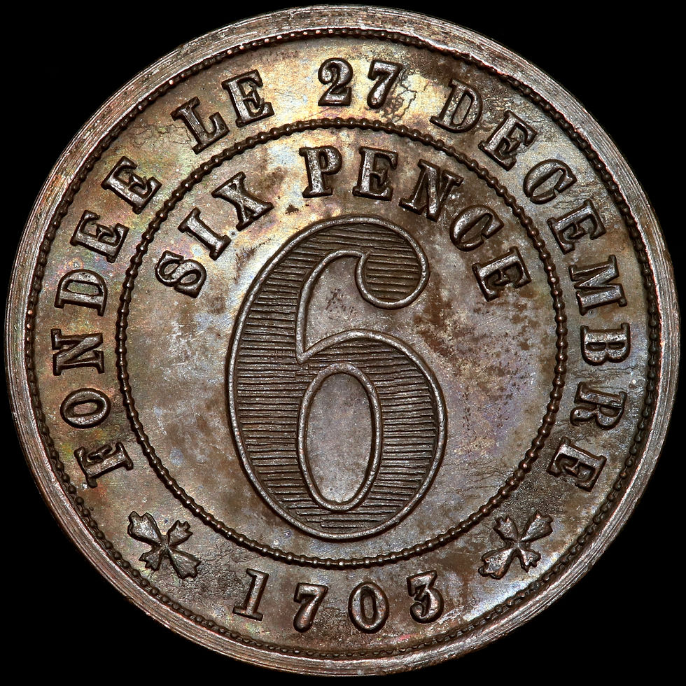 Thumbnail: London Swiss Benevolent Society. Sixpence Token, c.1860.