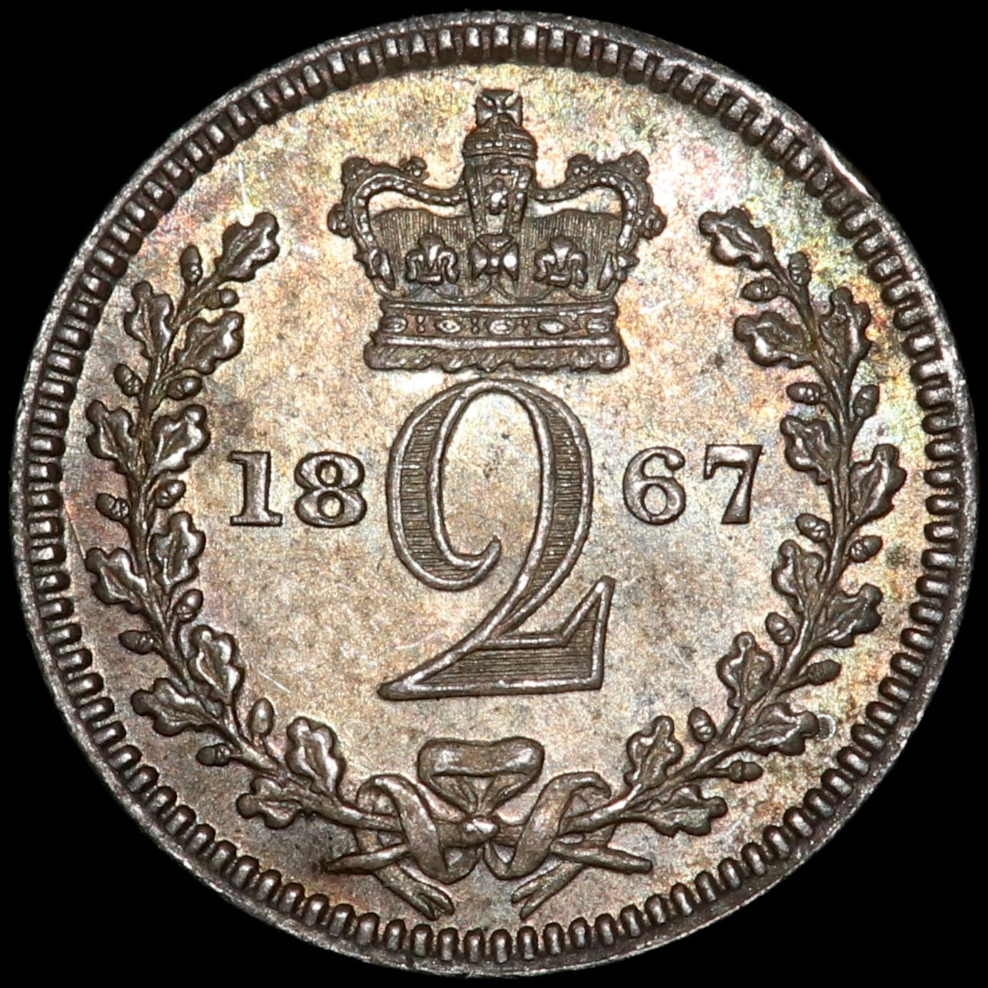 Victoria, 1837-1901. Maundy Twopence 2d, 1867.