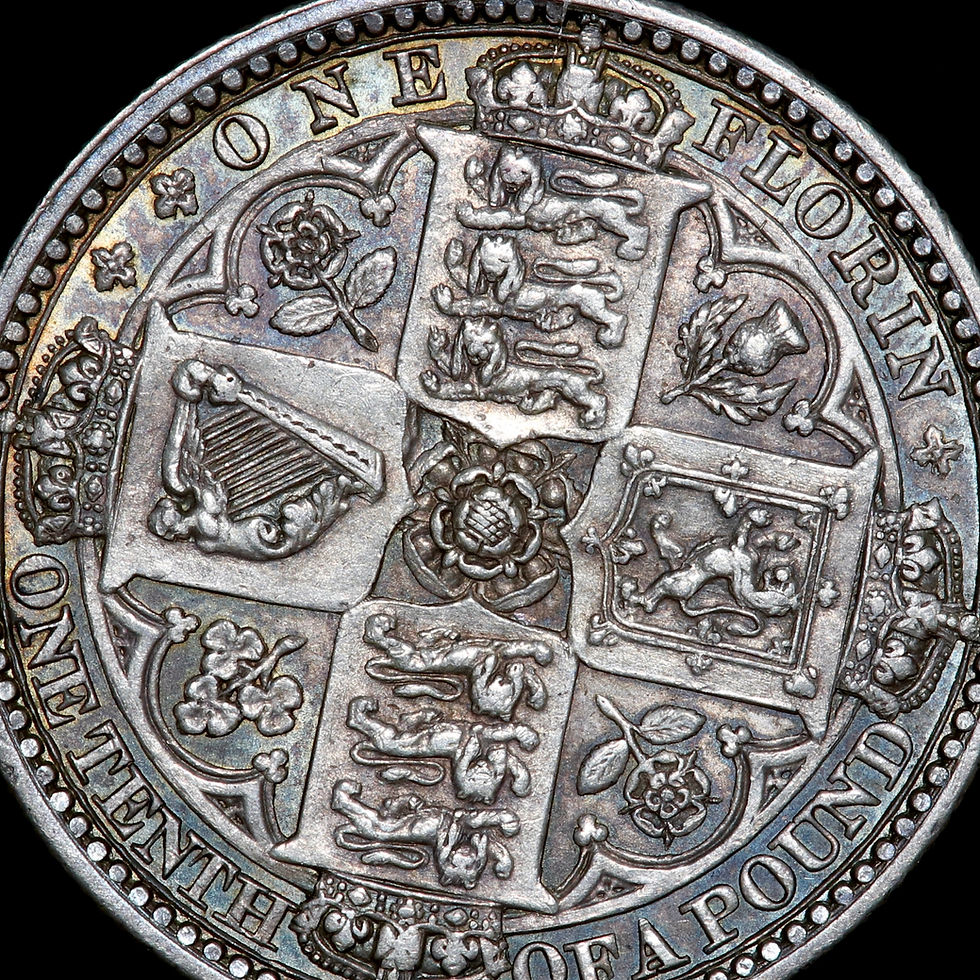 Thumbnail: Victoria, 1837-1901. Florin, Two Shilling, 1849. ‘Godless’ Type.