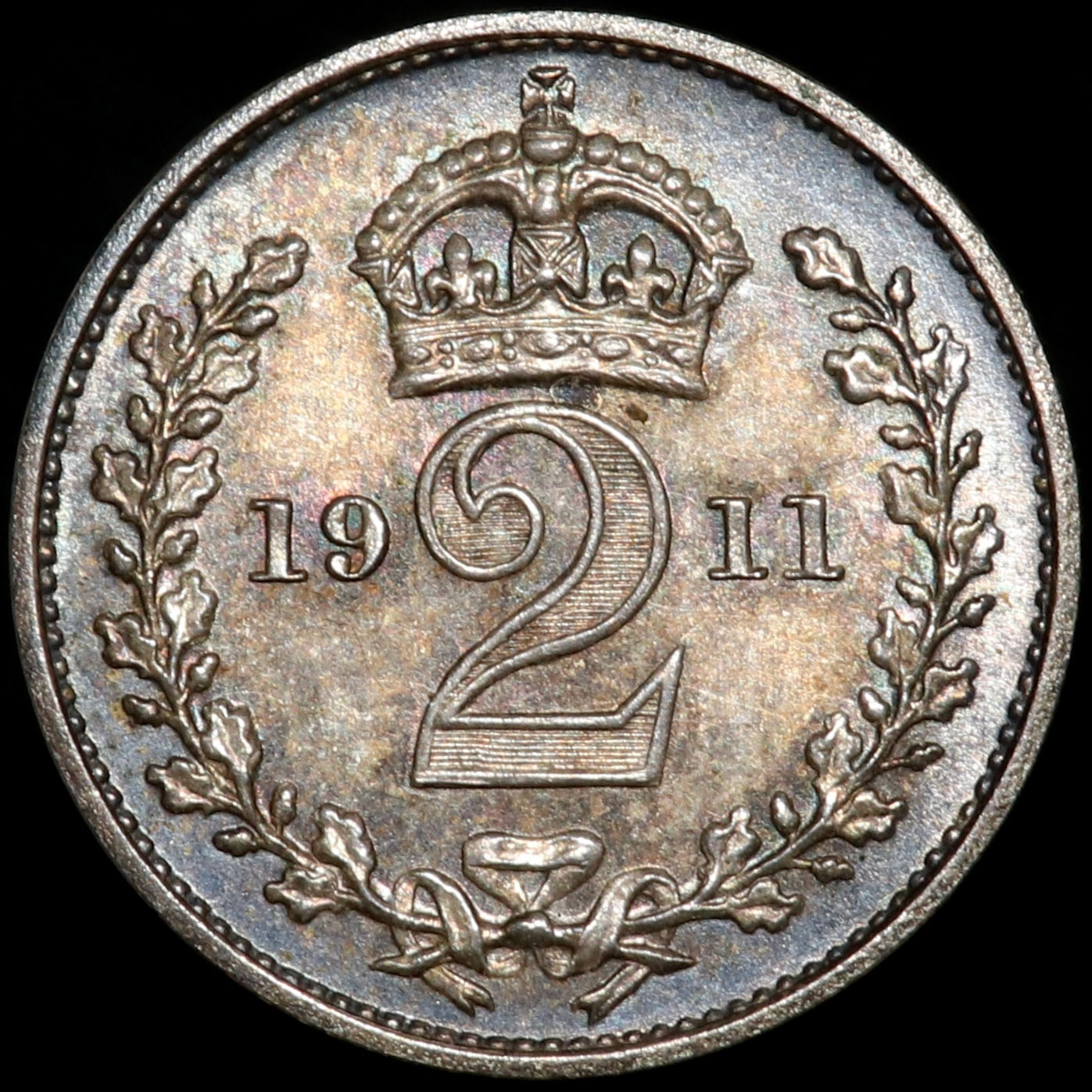 George V, 1910-36. Proof Maundy Twopence 2d, 1911.