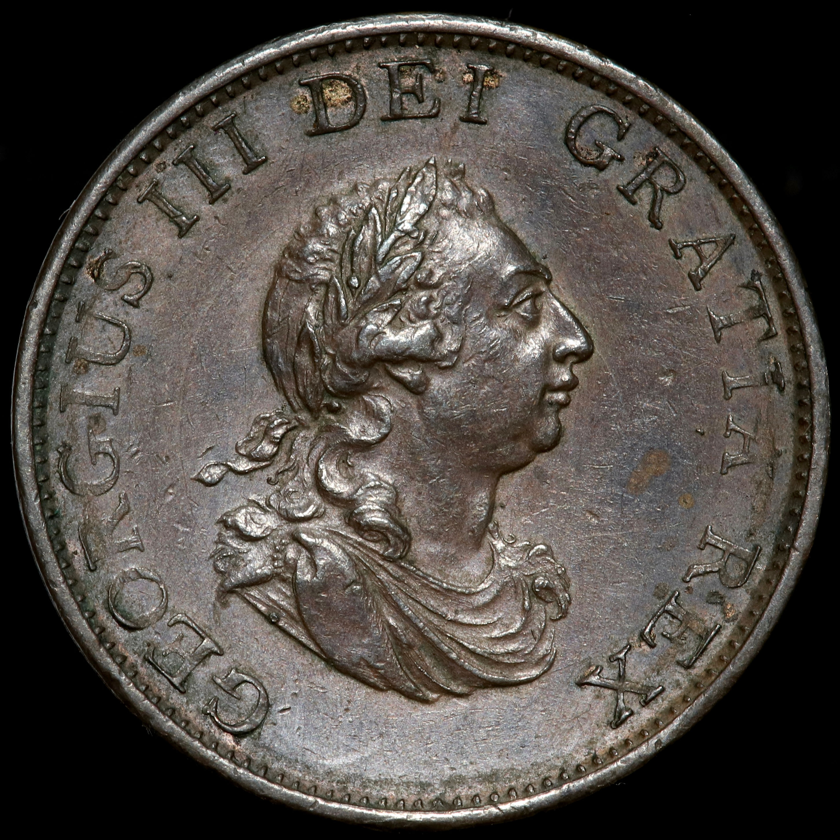 George III, 1760-1820. Halfpenny, 1799.