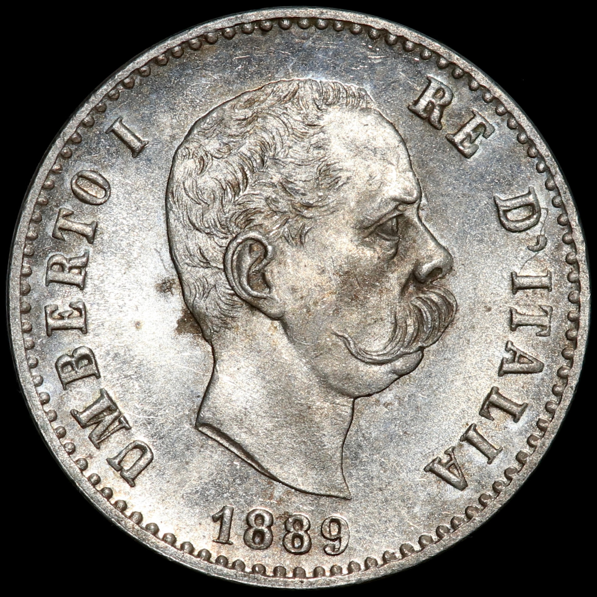 Italy. Umberto I, 1878-1900. 50 Centesimi, 1889 R.