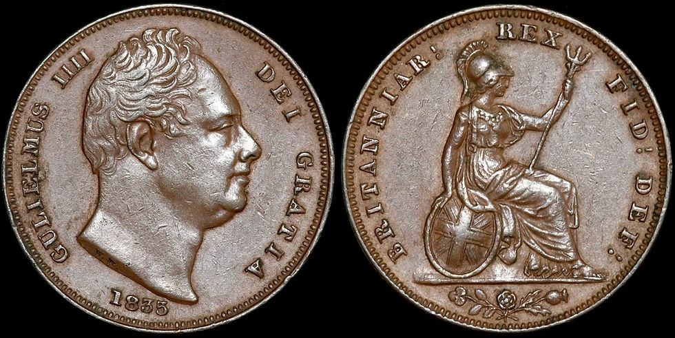 Thumbnail: William IV, 1830-37. Farthing, 1835.