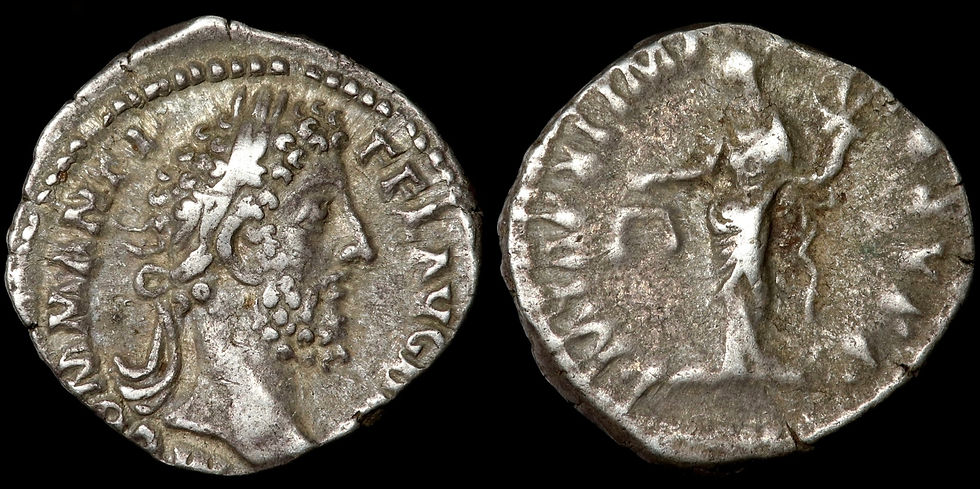 Thumbnail: Roman Empire. Commodus, 177-192 AD. AR Denarius. Rome Mint. Aequitas.