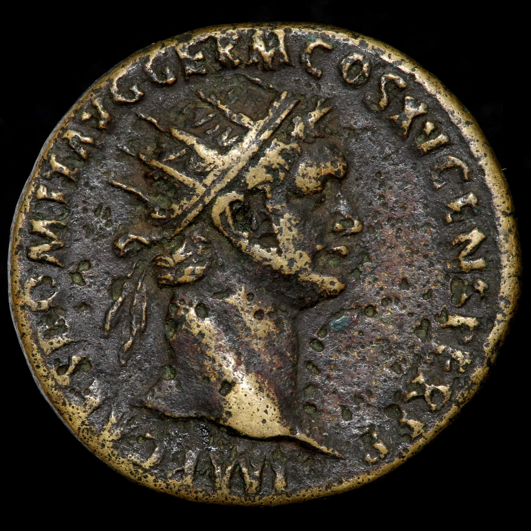 Roman Empire. Domitian, 81-96 AD. AE Dupondius. Rome Mint.