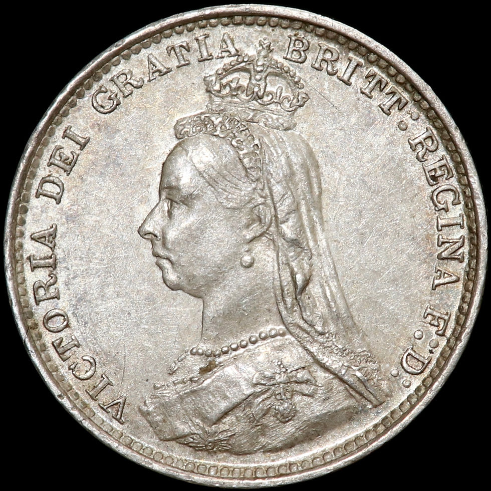 Thumbnail: Victoria, 1837-1901. Threepence 3d, 1887.