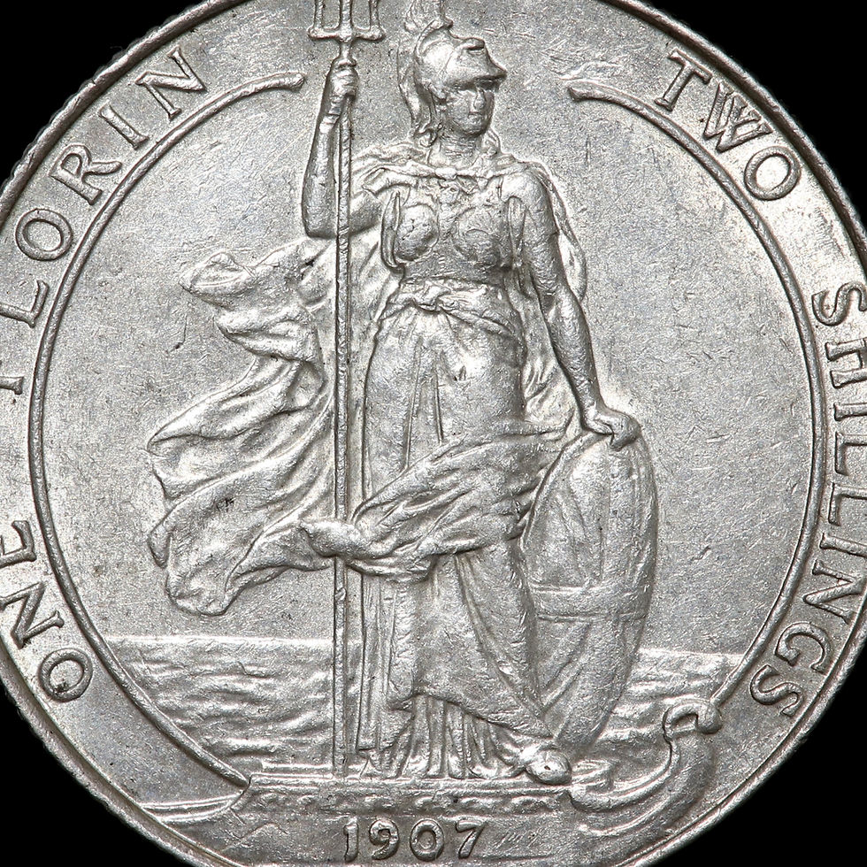 Thumbnail: Edward VII, 1902-10. Florin, 1907.