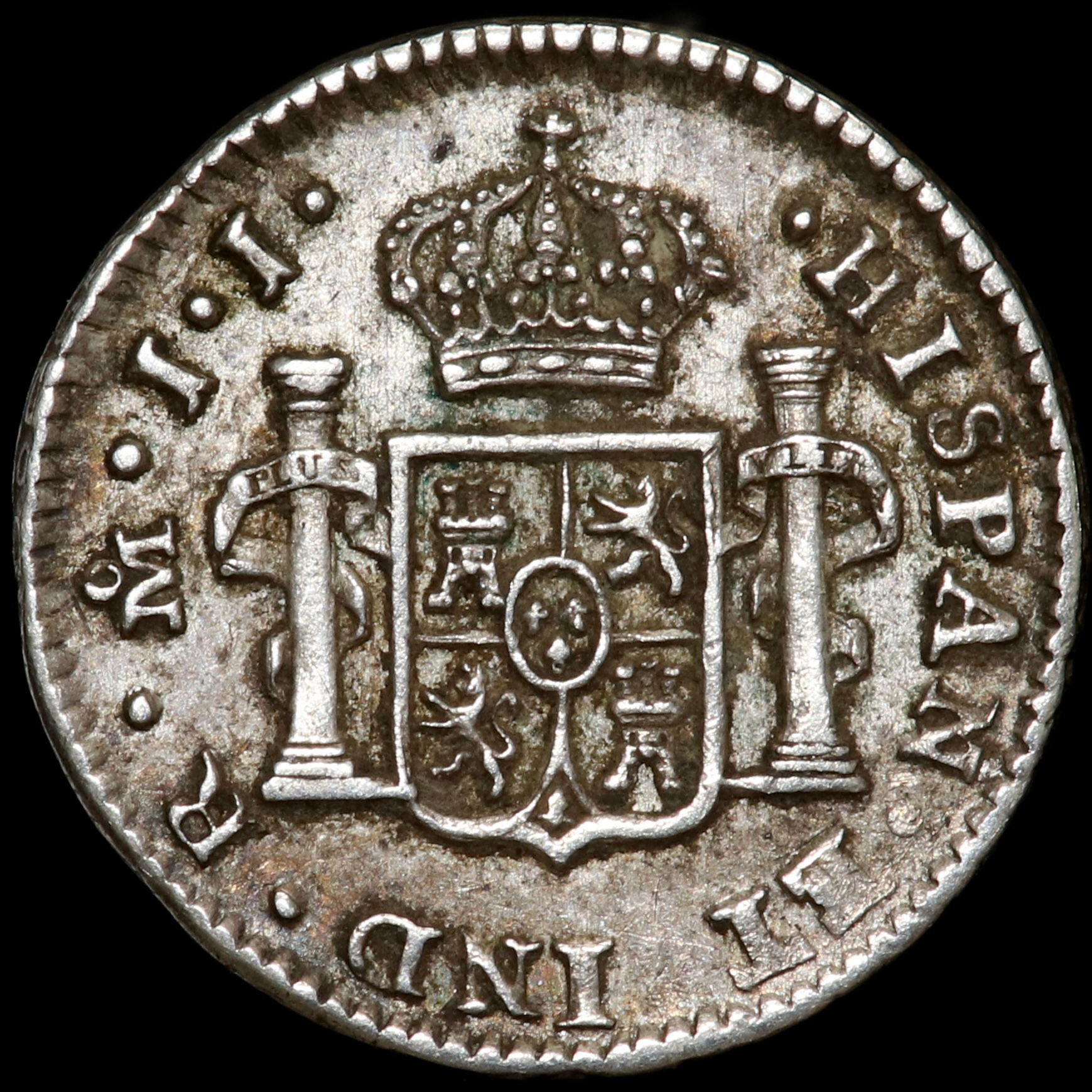 Spain. Ferdinand VII, Second Reign 1813-33. 1/2 Real, 1821. Mexico Mint.