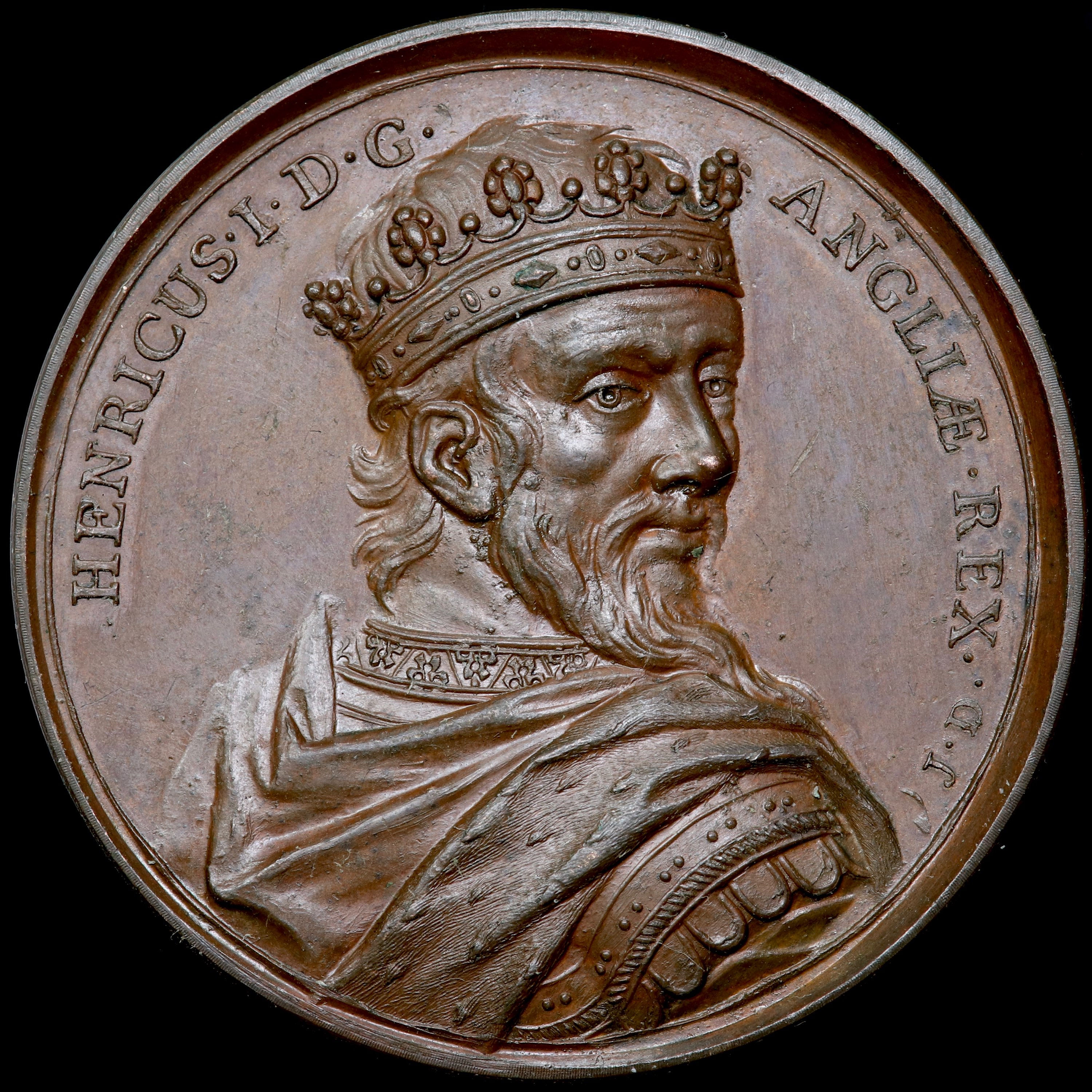 Henry I, 1100-35. Bronze Medal. By J Dassier. Kings And Queens Series, 1731.
