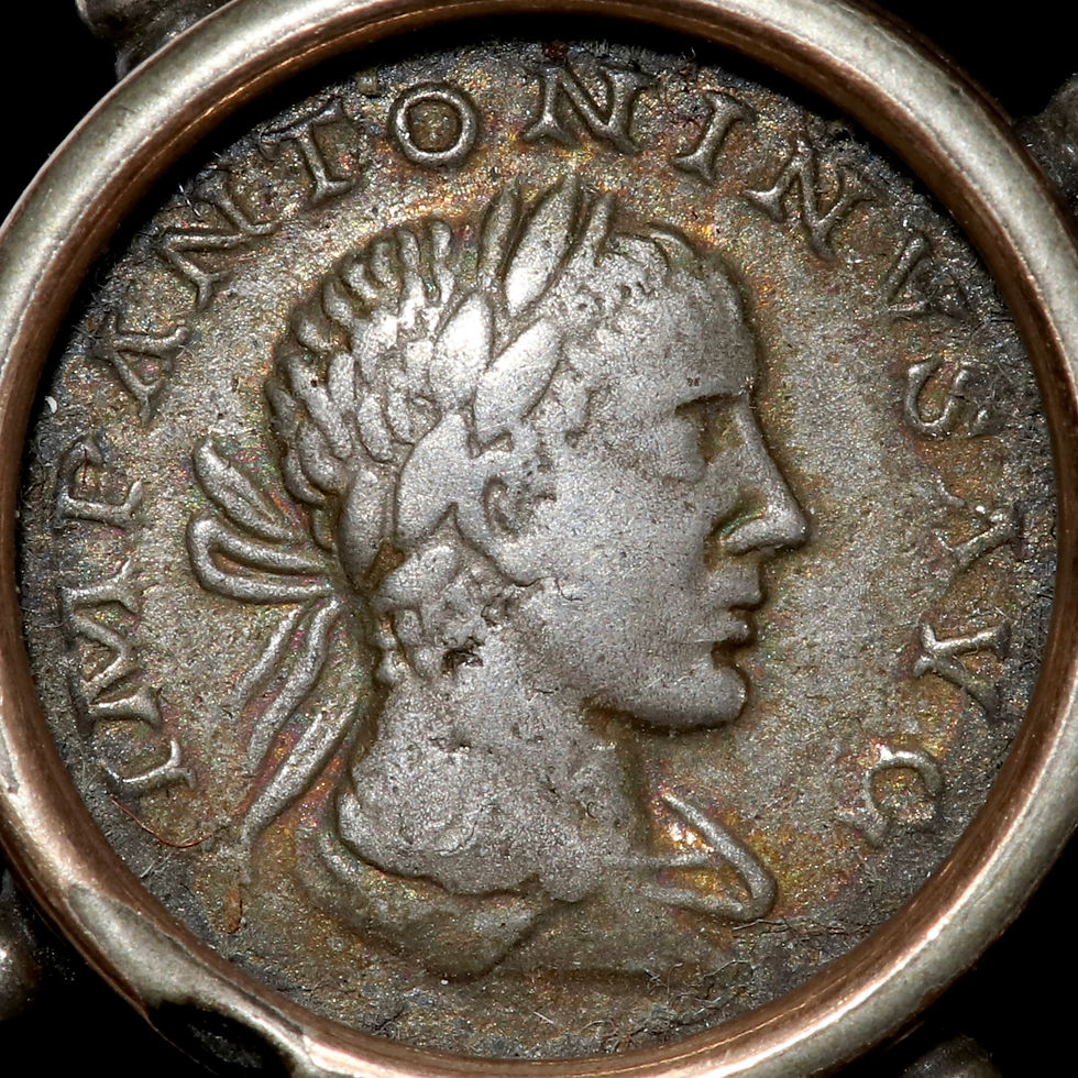 Thumbnail: Roman Empire. Elagabalus, 218-222. AR Denarius. Rome Mint. Victorian Pendant.