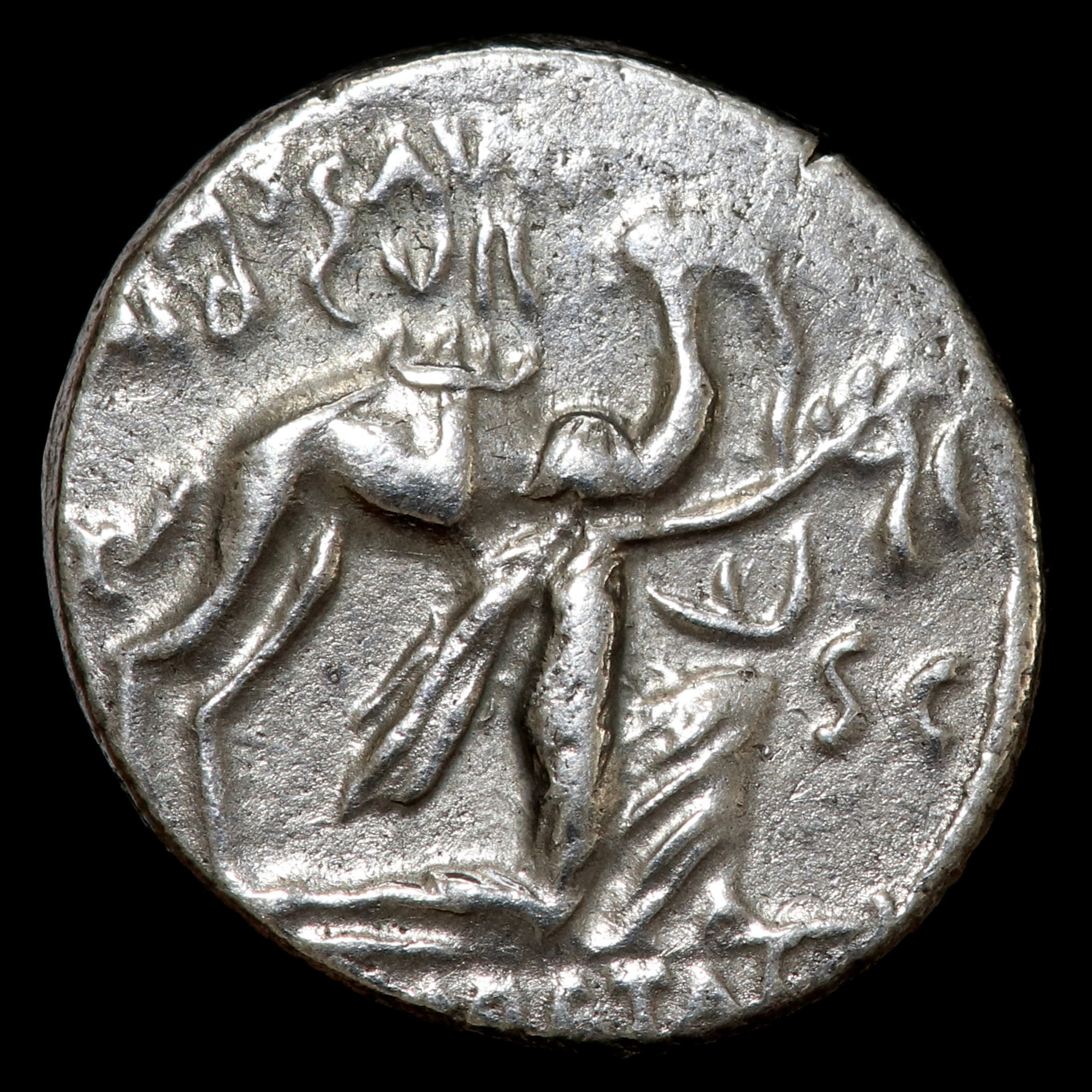 Roman Republic. AR Denarius. M. Aemilius Scaurus and Pub. Plautius Hypsaeus.