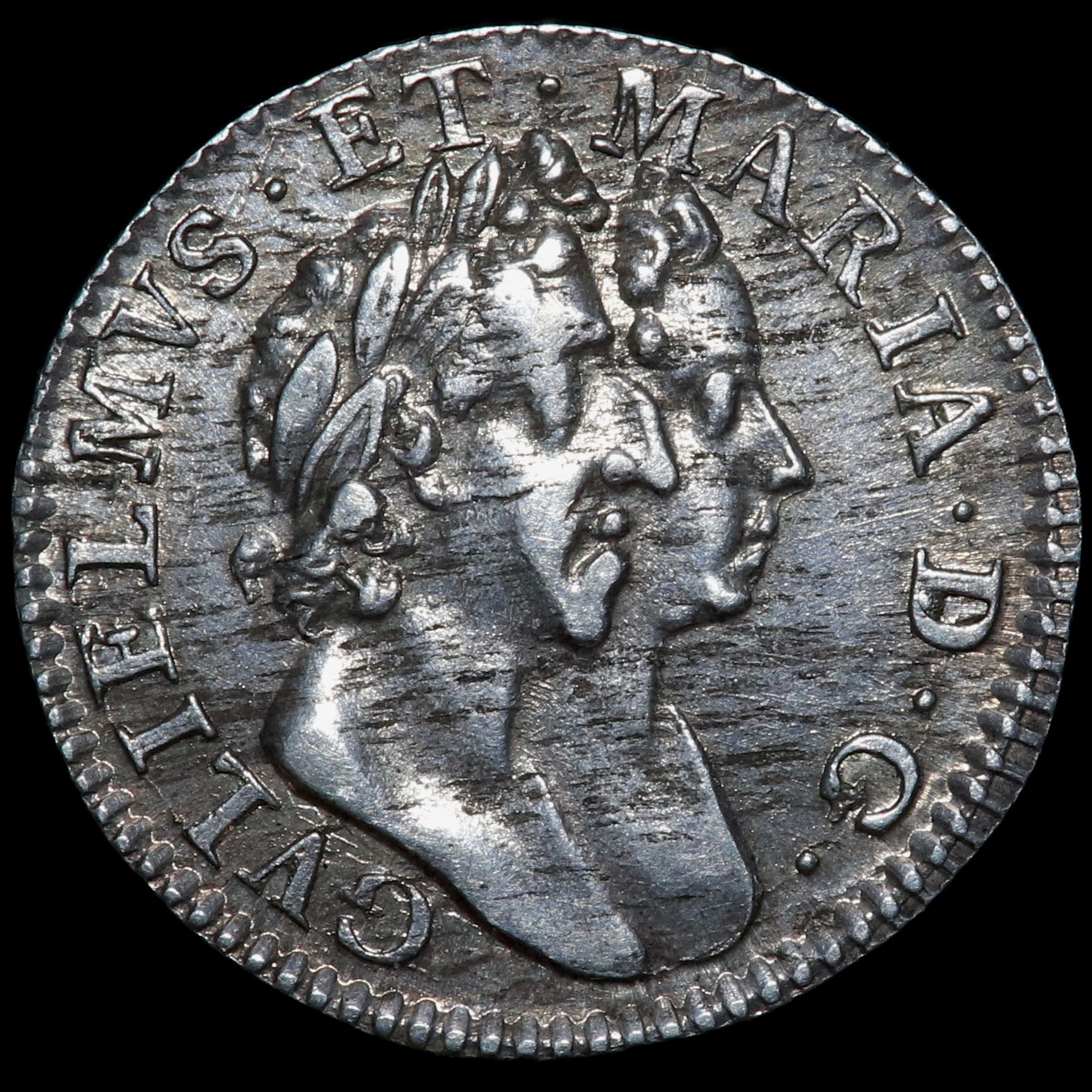 William And Mary, 1689-94. Maundy Threepence 3d, 1689.