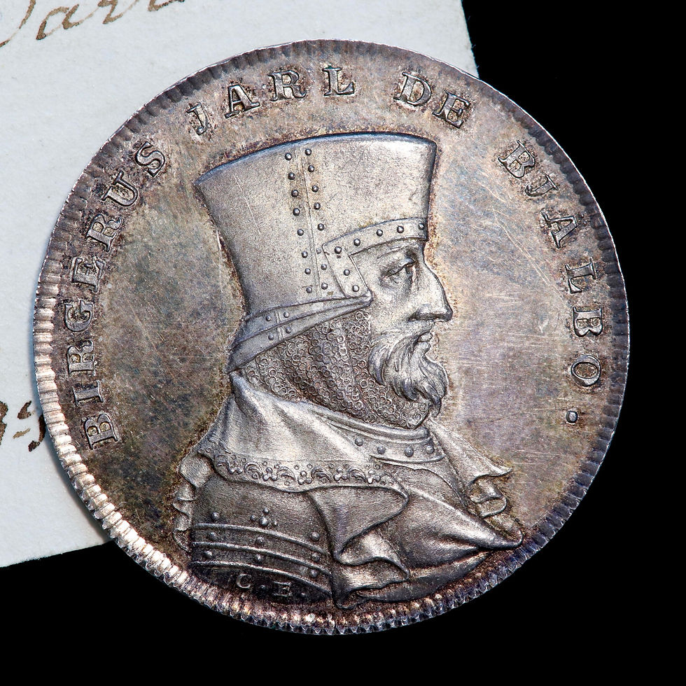 Thumbnail: Birger Jarl / Birger Magnusson, King Of Sweden, 1290-1318. Silver Medal, c.1750.