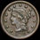 Thumbnail: America. Large Cent, 1854. Braided Hair Head Issue.