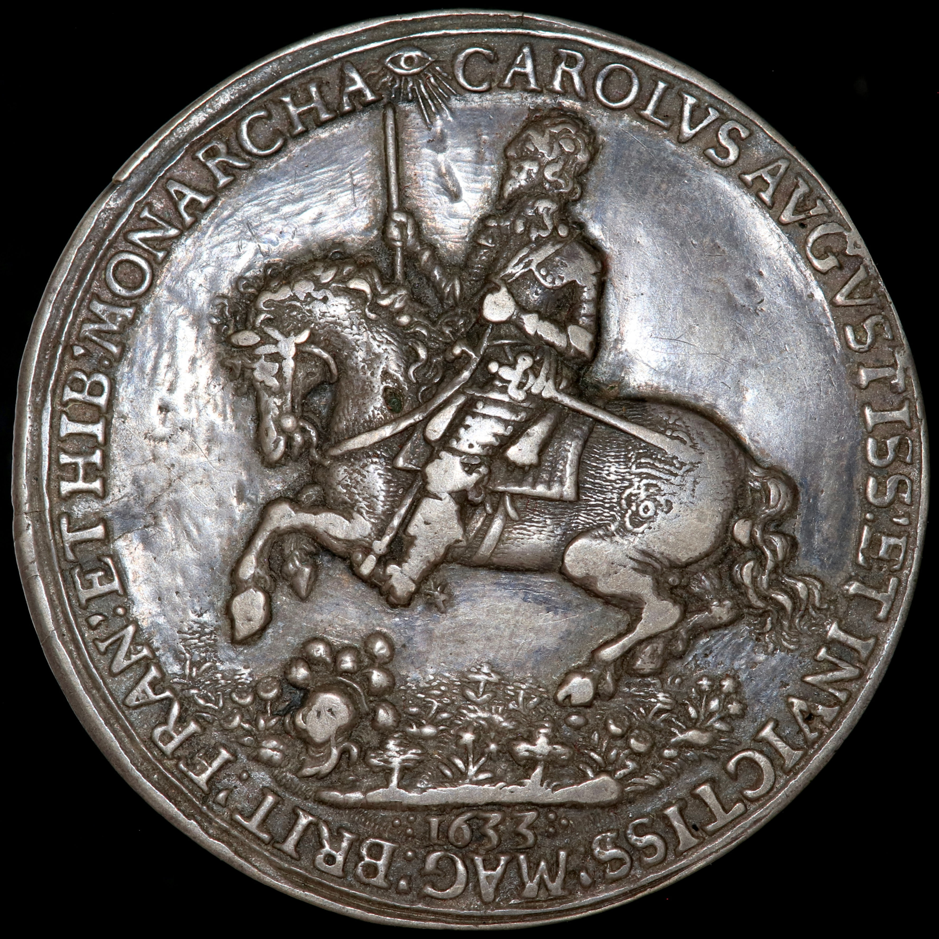 Charles I, Return To London, 1633. Cast Silver Medal, By Nicholas Briot.