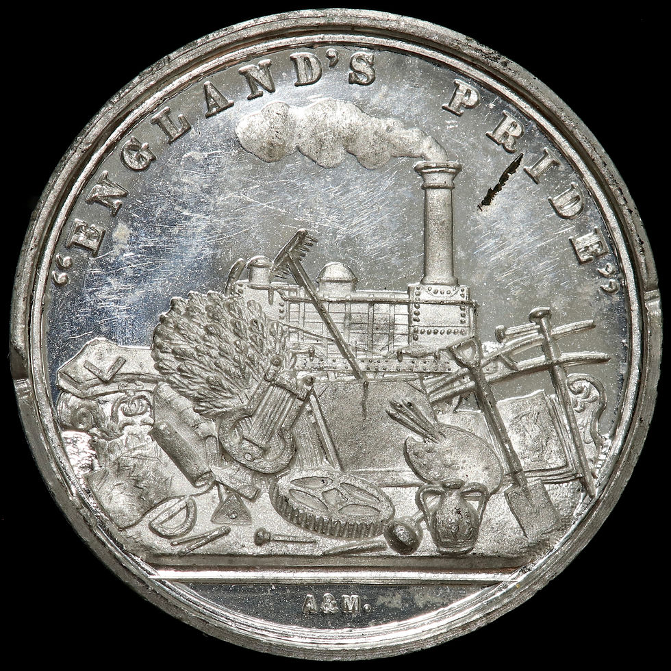 Thumbnail: Victoria And Albert. Pair Of Medals, The New Coal Market And “England’s Pride”.